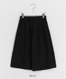 [unisex] Rello Pintuck Banding Bermuda Pants