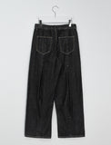 Buldyu Cut Raw Denim Wide Pants