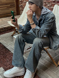 Roger denim bootcut pants