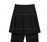 Kiyo Pleated Skirt Layered Pants
