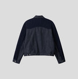 Reuben Knitted Denim Trucker Jacket