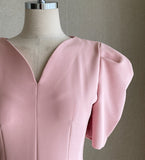 Kesia Heart Neck Puff One Piece