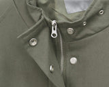 Bern Loose Fit Stud Cotton Bomber Jacket