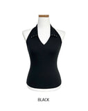 Lucy Stud Collar Halter Sleeveless