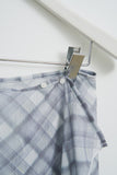 (W) Brin Checked Wrap Skirt