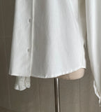 Mollen Frill Big Collar Cotton Blouse
