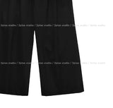 Porori three-tuck back banding slacks