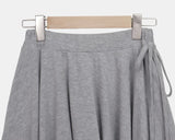 Arun Unbalanced Flare Layered Skirt