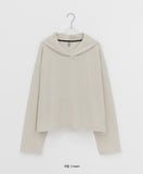 Mikam Ribbed Crop Hoodie