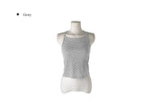 Toa Dot Halter Sleeveless Boat Neck Long Sleeve T-Shirt