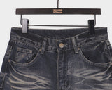 Shirtle Washing Blue Wide Denim Pants