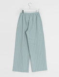 [BAONHAUS] Motren Stripe Linen Banding Pants