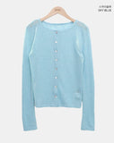 Andor Slim See-through Knit Cardigan
