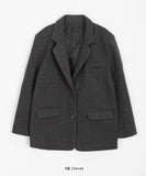 Munted flap wool single jacket