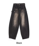 Neo Button Balloon Denim Pants