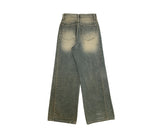 Demo Vintage Washing Cut Wide Denim Pants