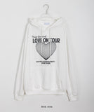 Lesen Heart Printed Hoodie