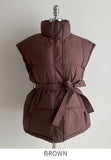 Bart High-Neck Short Padding Vest (Belt set)