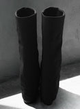 1157 Linen Stiletto Warmer Long Boots (5cm)