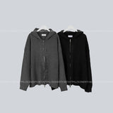 Noah Hooded Knit Zip up