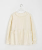 You frill collar shirring blouse