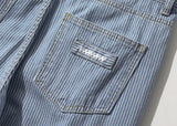 Nine Stripe Wide Denim Pants