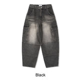 Leiden Pintuck Cargo Denim Pants