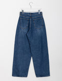 [unisex] Casim Pintuck Denim Wide Pants