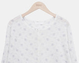 Nichu Flower Pattern Cardigan