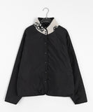 Tokiko reversible flower fleece zip-up