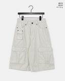 Effen Cargo Pocket Button Bermuda Pants