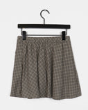 Enbel checkered pleated layered mini skirt