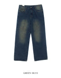 Loose Basic Wide Denim Pants