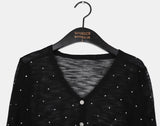 Flan Summer See-through Dot Cardigan