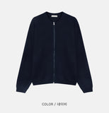 Cents round zip-up cardigan