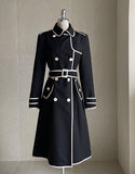 Edenic Color Matching Trench Coat