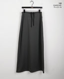 Mutin Jersey Maxi Banding Long Skirt