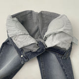 Back Pocket Slim-Fit Bootcut Span Denim Pants
