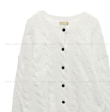 Sisley Cable Hair Knit Cardigan