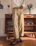 Eki peach two-tuck chino pants
