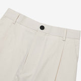 Sharp Linen Wide Banding Pants