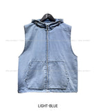 Logan denim hoodie vest
