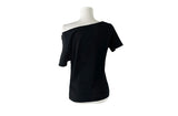Demp One Shoulder Off Short Sleeve Loose Fit T-Shirt
