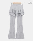 Buell Tiered Bootcut Skirt Pants