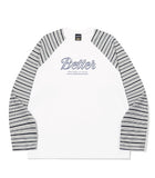 Bare Chain Stripe Raglan Long Sleeve