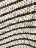 Sheer Stripe Hood Knit Zip-Up