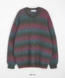 [unisex] Hawkin hairy gradient wool knit