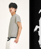 STRIPE CAP SLEEVE KNIT