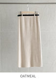 Casey H Ribbed Knit Long Skirt (Belt set)