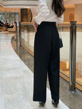 Berzel Pintuck Adjust Wide Slacks